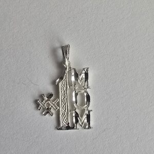 Silver #1 Mom Pendant